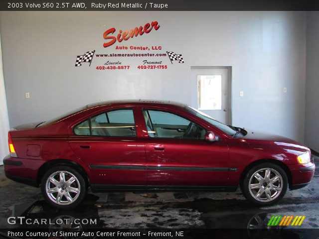 2003 Volvo S60 2.5T AWD in Ruby Red Metallic
