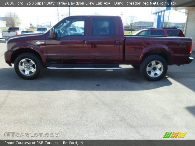 2006 Ford F250 Super Duty Harley Davidson Crew Cab 4x4 in Dark Toreador Red Metallic