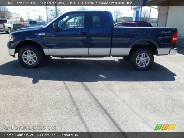 2004 Ford F150 XLT SuperCab 4x4 in True Blue Metallic