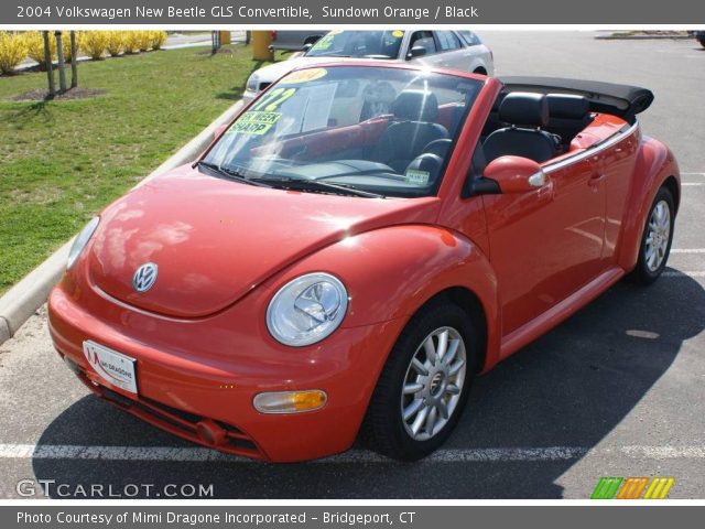 2004 Volkswagen New Beetle GLS Convertible in Sundown Orange