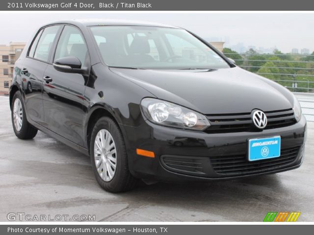 2011 Volkswagen Golf 4 Door in Black