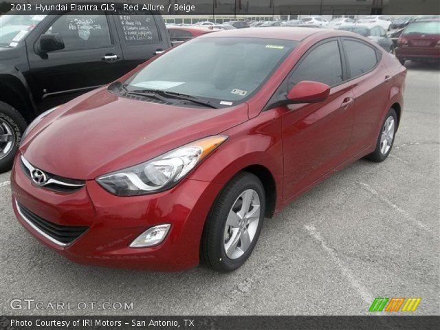 2013 Hyundai Elantra GLS in Red Allure