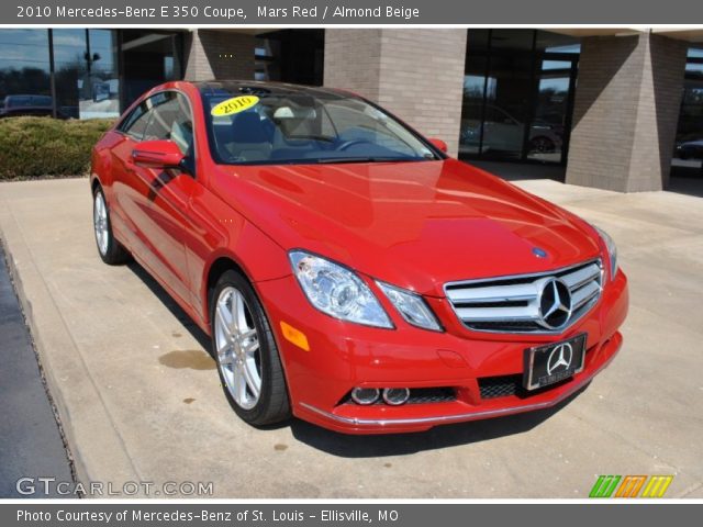 2010 Mercedes-Benz E 350 Coupe in Mars Red