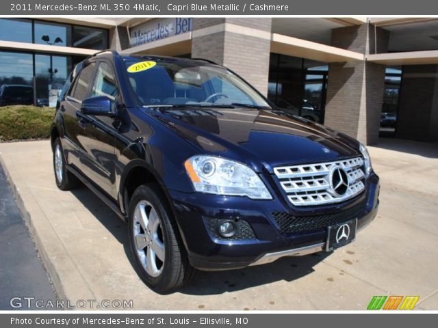2011 Mercedes-Benz ML 350 4Matic in Capri Blue Metallic