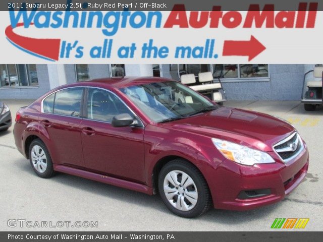 2011 Subaru Legacy 2.5i in Ruby Red Pearl