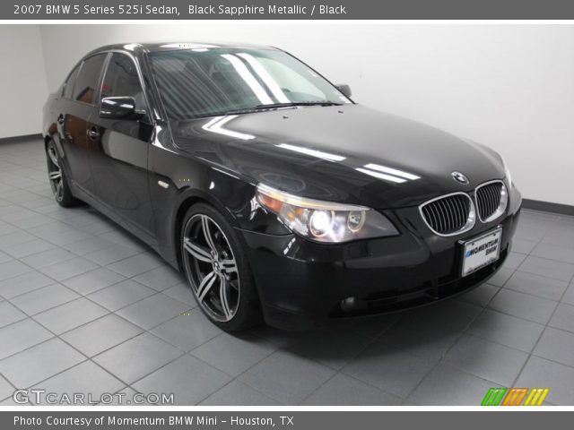 2007 BMW 5 Series 525i Sedan in Black Sapphire Metallic