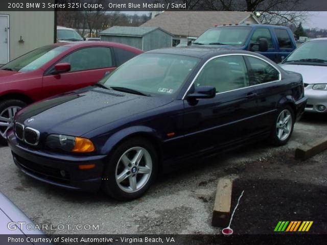 2002 BMW 3 Series 325i Coupe in Orient Blue Metallic