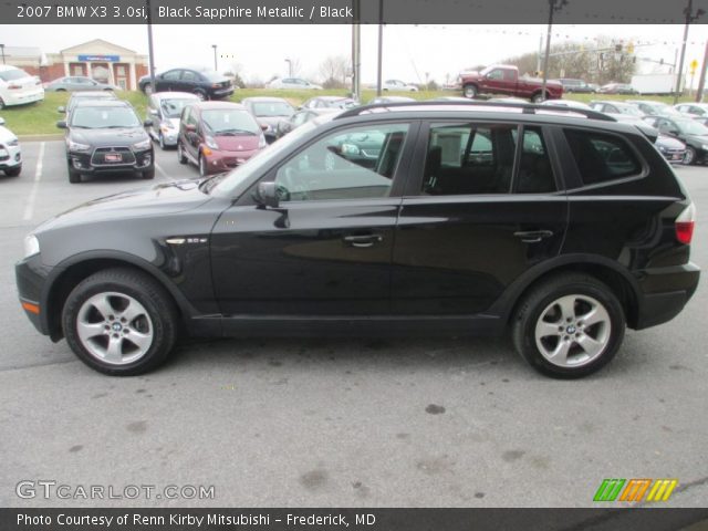 2007 BMW X3 3.0si in Black Sapphire Metallic