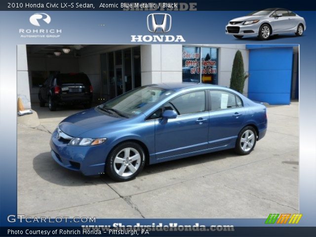 2010 Honda Civic LX-S Sedan in Atomic Blue Metallic