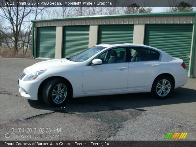 2011 Infiniti G 25 x AWD Sedan in Moonlight White
