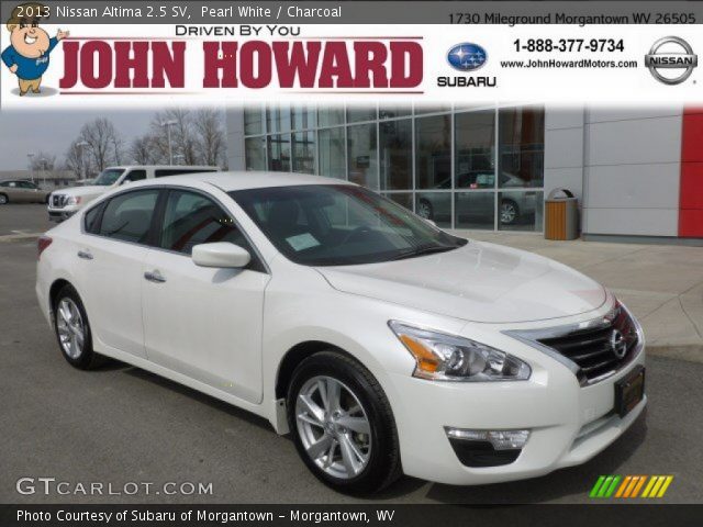 2013 Nissan Altima 2.5 SV in Pearl White