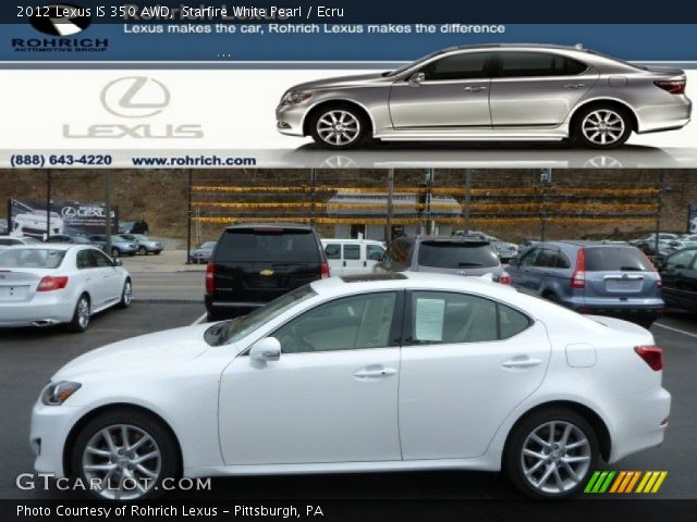 2012 Lexus IS 350 AWD in Starfire White Pearl