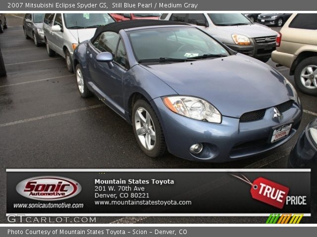 2007 Mitsubishi Eclipse Spyder GS in Still Blue Pearl
