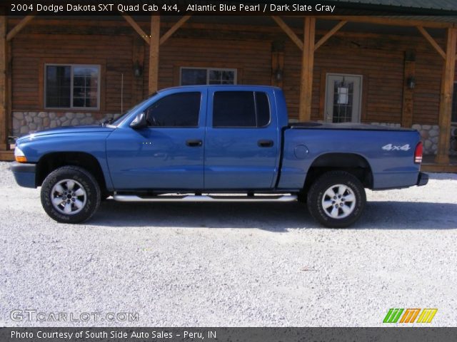 2004 Dodge Dakota SXT Quad Cab 4x4 in Atlantic Blue Pearl