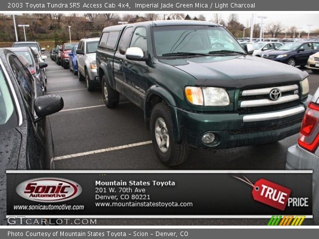 2003 Toyota Tundra SR5 Access Cab 4x4 in Imperial Jade Green Mica