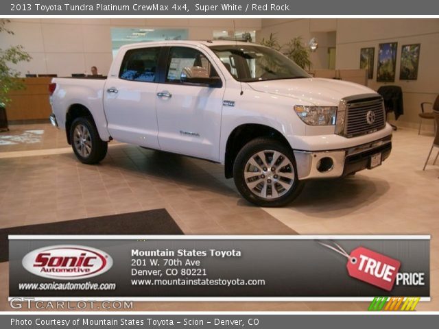 2013 Toyota Tundra Platinum CrewMax 4x4 in Super White