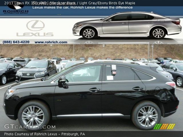 2013 Lexus RX 350 AWD in Stargazer Black