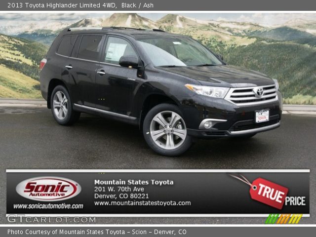 2013 Toyota Highlander Limited 4WD in Black
