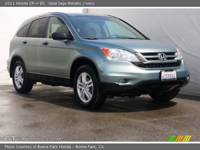2011 Honda CR-V EX in Opal Sage Metallic