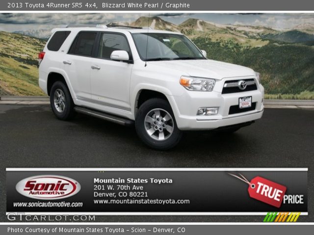 2013 Toyota 4Runner SR5 4x4 in Blizzard White Pearl