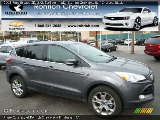 2013 Ford Escape SEL 2.0L EcoBoost 4WD in Sterling Gray Metallic