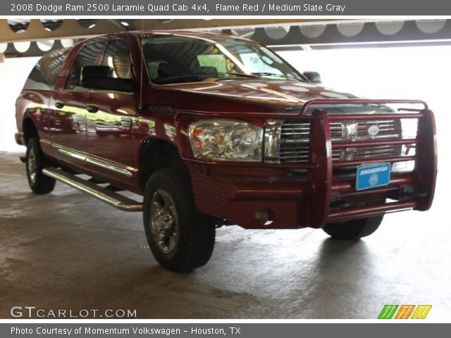 2008 Dodge Ram 2500 Laramie Quad Cab 4x4 in Flame Red