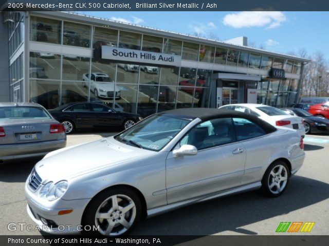 2005 Mercedes-Benz CLK 500 Cabriolet in Brilliant Silver Metallic
