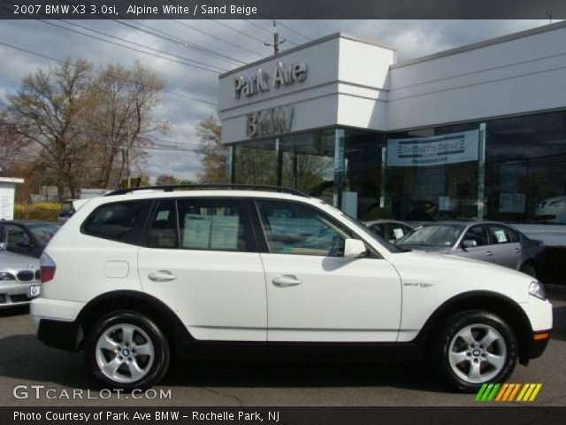 2007 BMW X3 3.0si in Alpine White