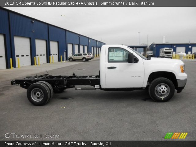 2013 GMC Sierra 3500HD Regular Cab 4x4 Chassis in Summit White