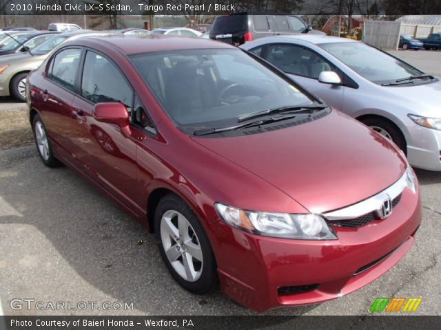 2010 Honda Civic LX-S Sedan in Tango Red Pearl