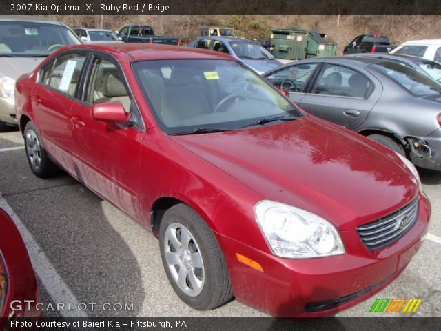 2007 Kia Optima LX in Ruby Red