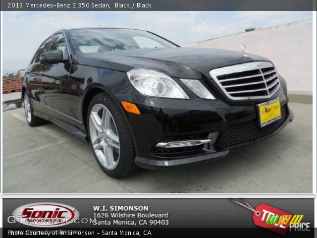 2013 Mercedes-Benz E 350 Sedan in Black
