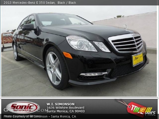 2013 Mercedes-Benz E 350 Sedan in Black
