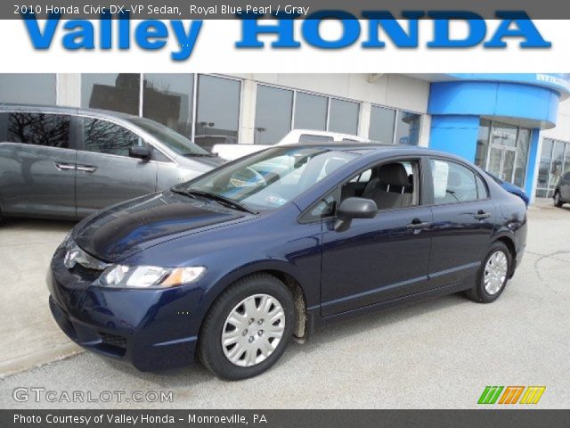 2010 Honda Civic DX-VP Sedan in Royal Blue Pearl