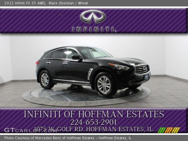 2012 Infiniti FX 35 AWD in Black Obsidian
