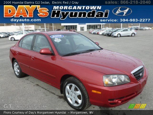 2006 Hyundai Elantra GLS Sedan in Electric Red