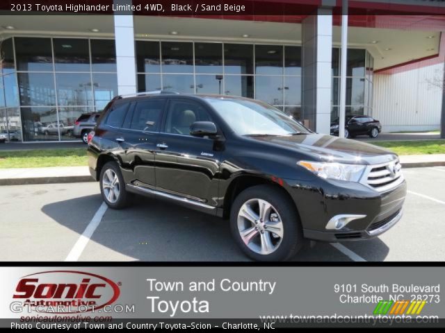 2013 Toyota Highlander Limited 4WD in Black