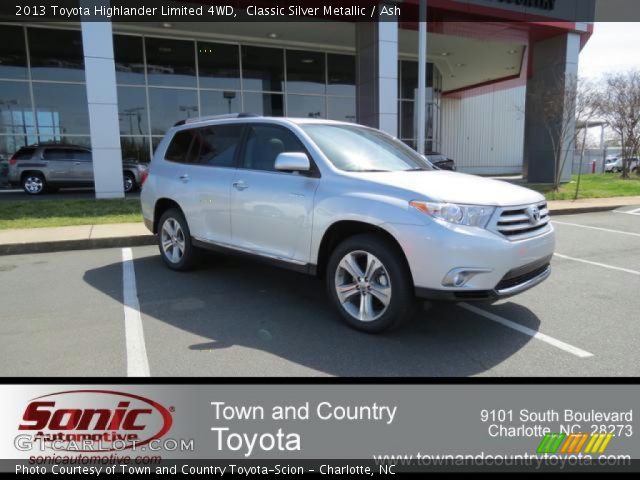 2013 Toyota Highlander Limited 4WD in Classic Silver Metallic