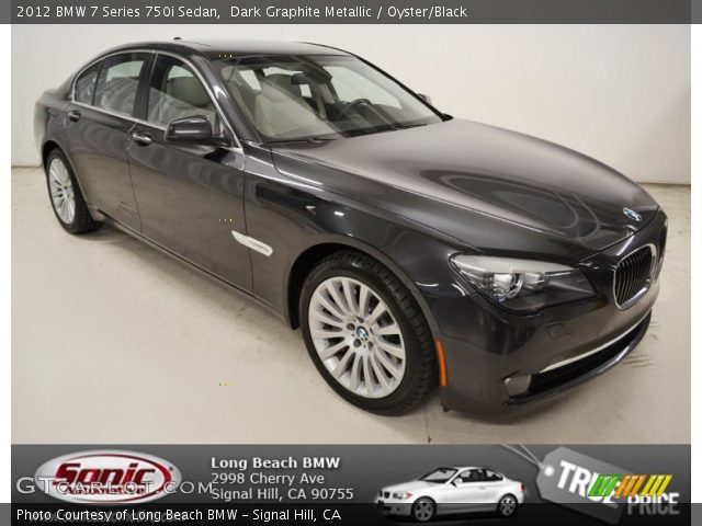 2012 BMW 7 Series 750i Sedan in Dark Graphite Metallic