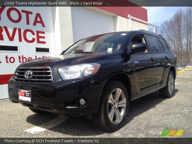 2009 Toyota Highlander Sport 4WD in Black