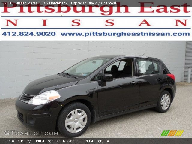 2011 Nissan Versa 1.8 S Hatchback in Espresso Black