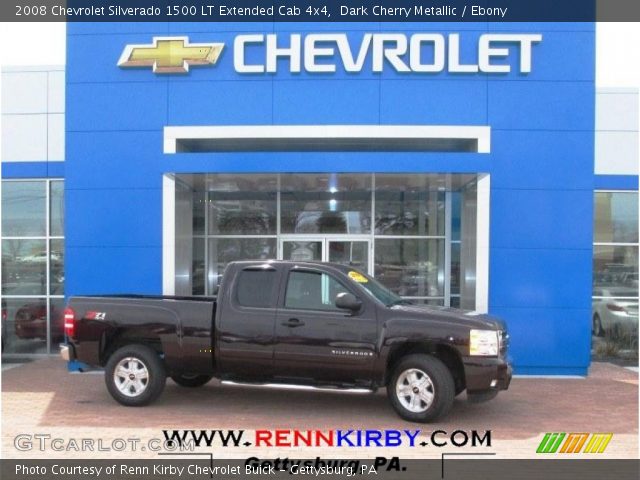 2008 Chevrolet Silverado 1500 LT Extended Cab 4x4 in Dark Cherry Metallic