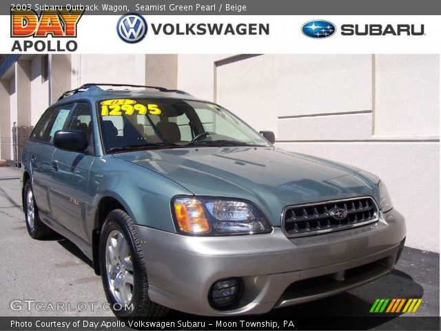 2003 Subaru Outback Wagon in Seamist Green Pearl