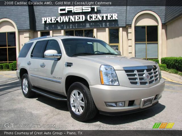2008 Cadillac Escalade AWD in Gold Mist
