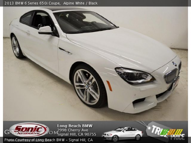2013 BMW 6 Series 650i Coupe in Alpine White