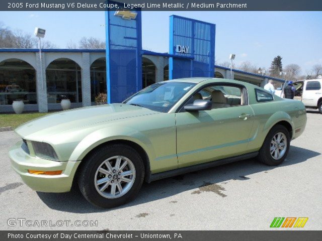 2005 Ford Mustang V6 Deluxe Coupe in Legend Lime Metallic