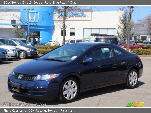 2010 Honda Civic LX Coupe in Royal Blue Pearl