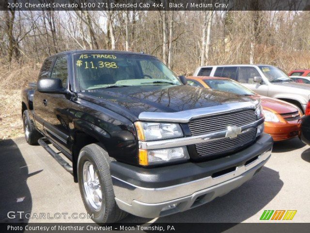 2003 Chevrolet Silverado 1500 Z71 Extended Cab 4x4 in Black