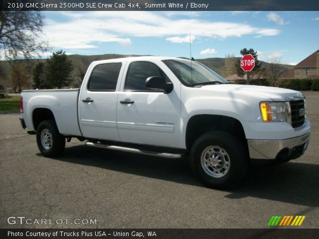 2010 GMC Sierra 2500HD SLE Crew Cab 4x4 in Summit White