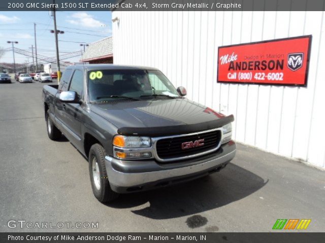 2000 GMC Sierra 1500 SLT Extended Cab 4x4 in Storm Gray Metallic